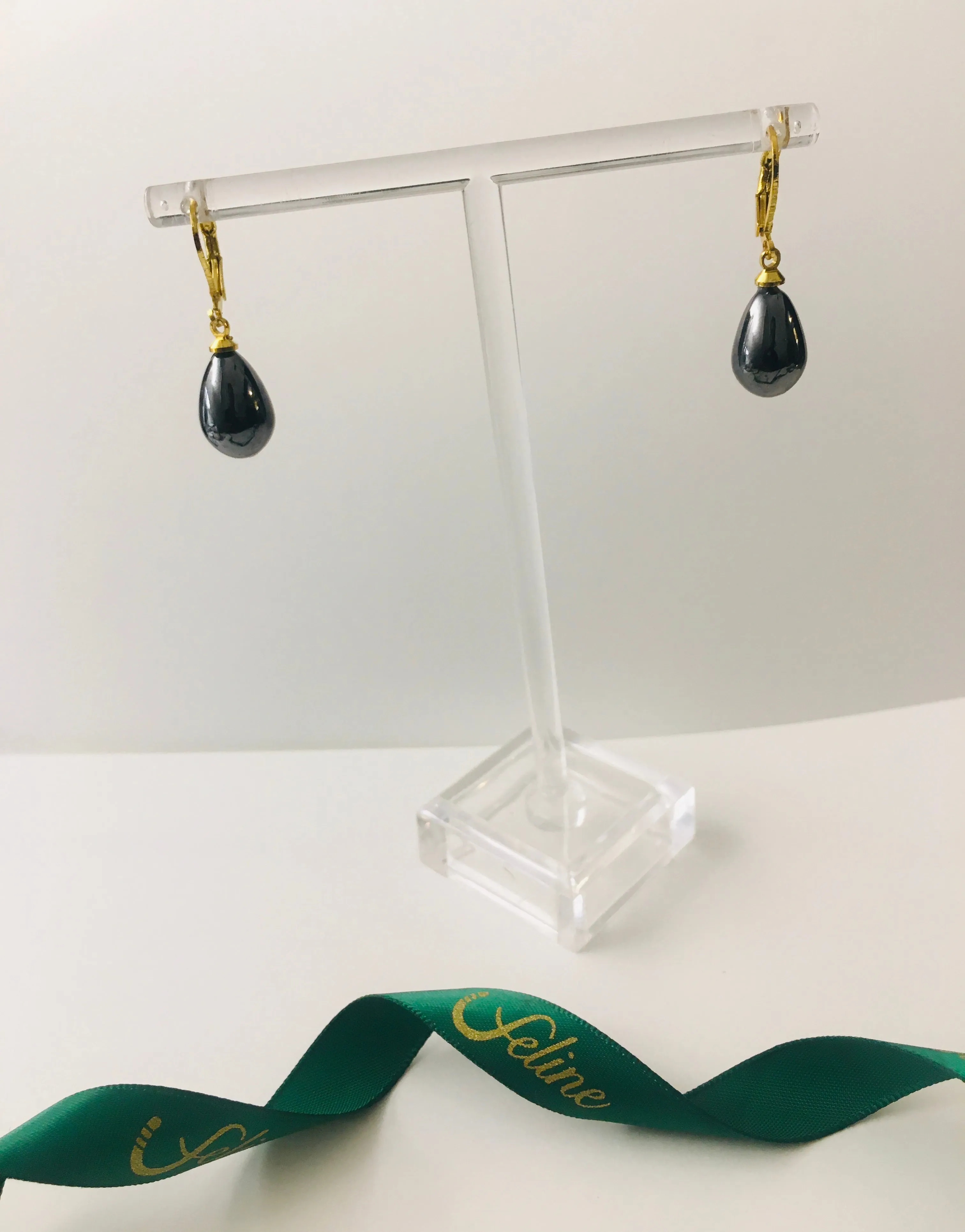 Scarlet Tahitian Pearl Earrings