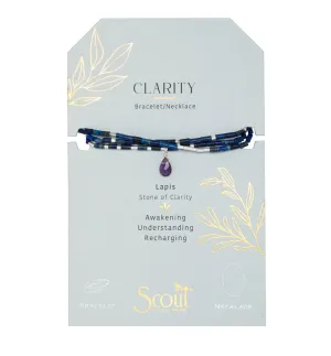 Scout Teardrop Stone Wrap Lapis / Amethyst - Stone Of Clarity