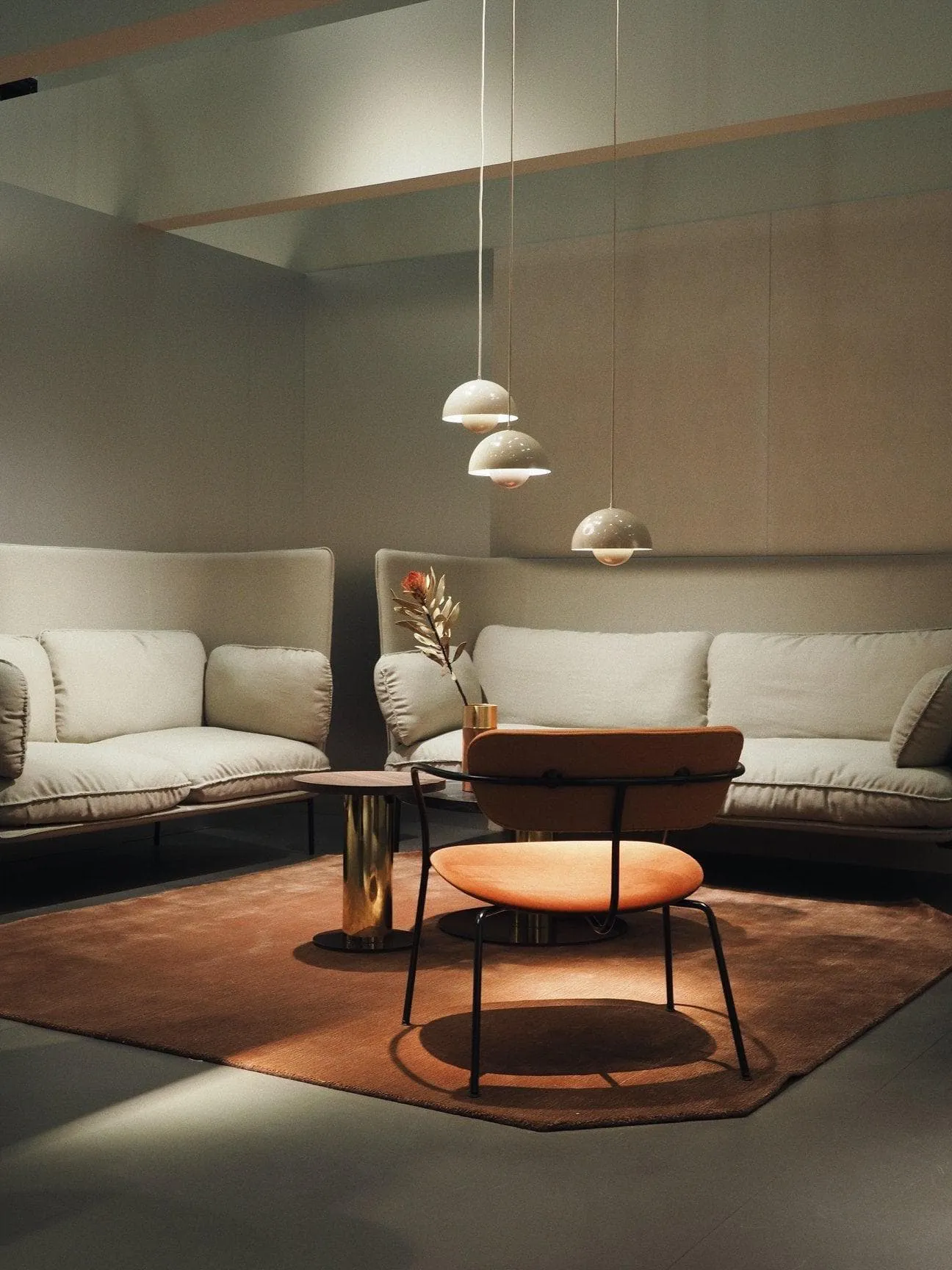 Semi-Circle Bedroom Pendant Light