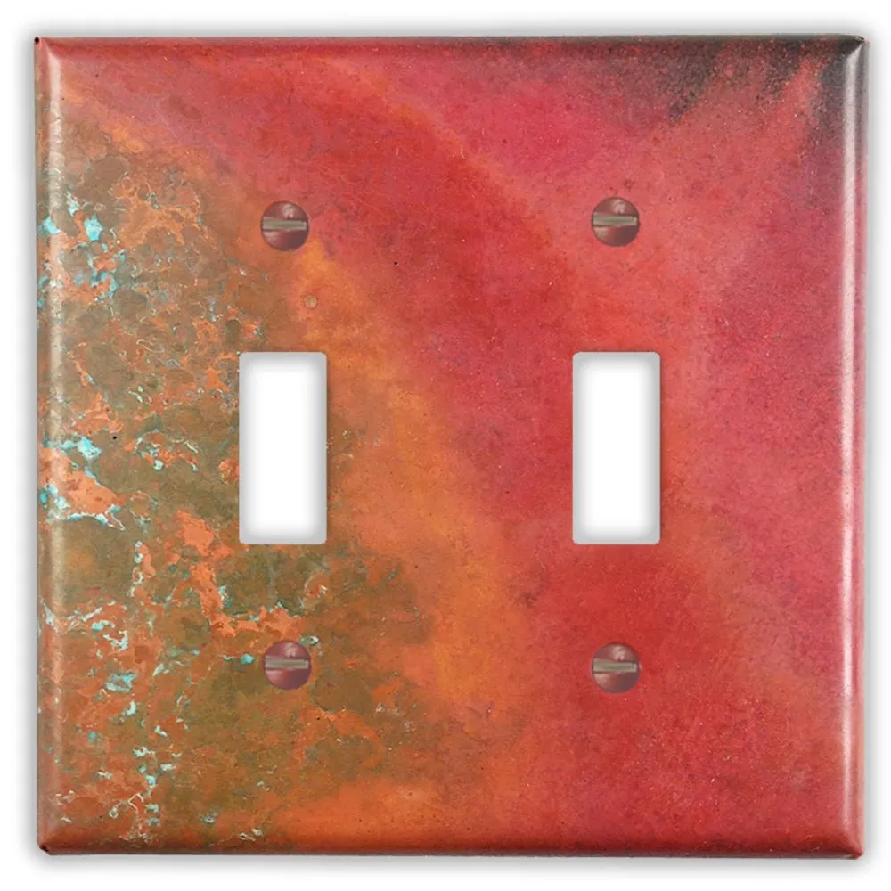 Sierra Copper - 2 Toggle Wallplate