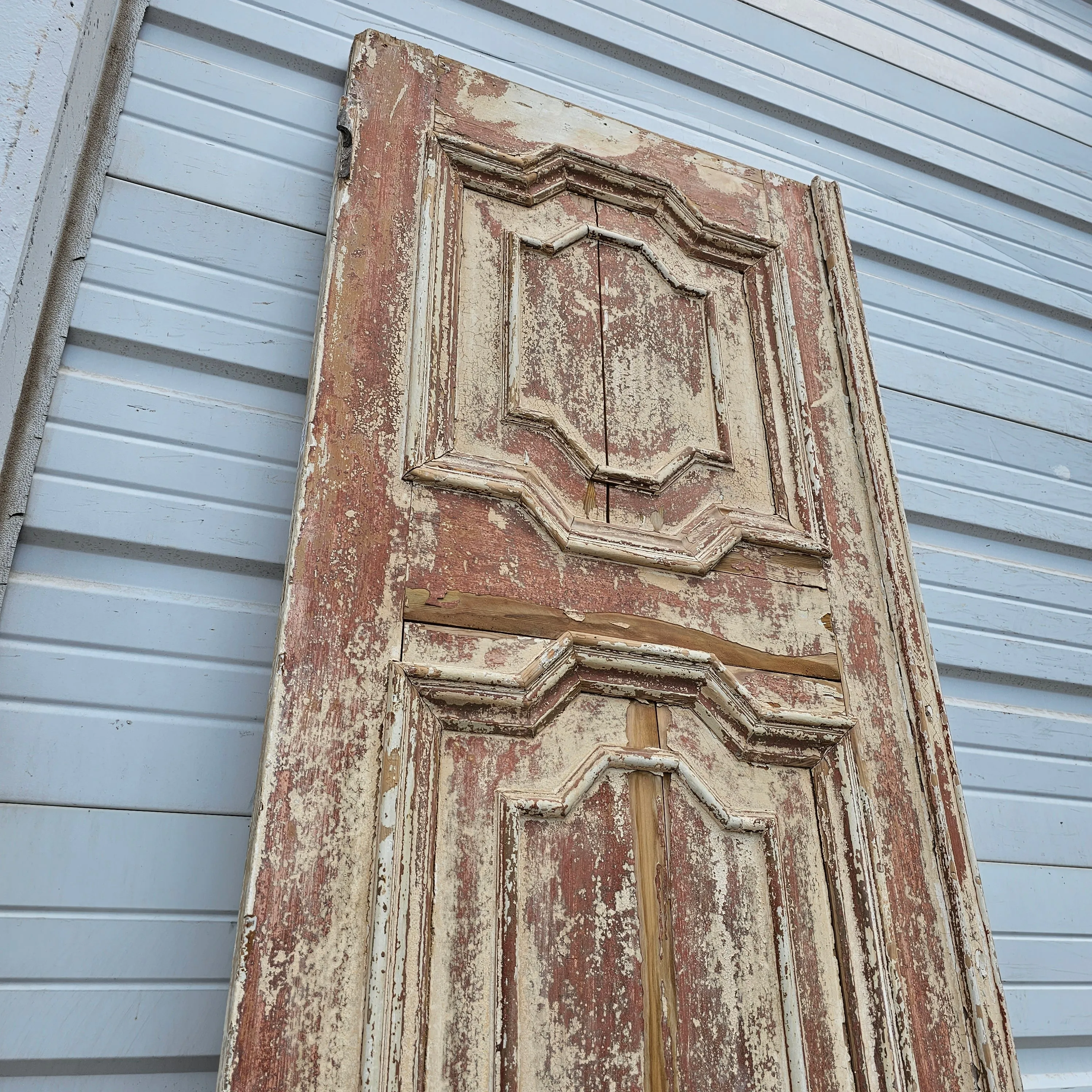 Single Ornate 3 Panel Antique Carved Door