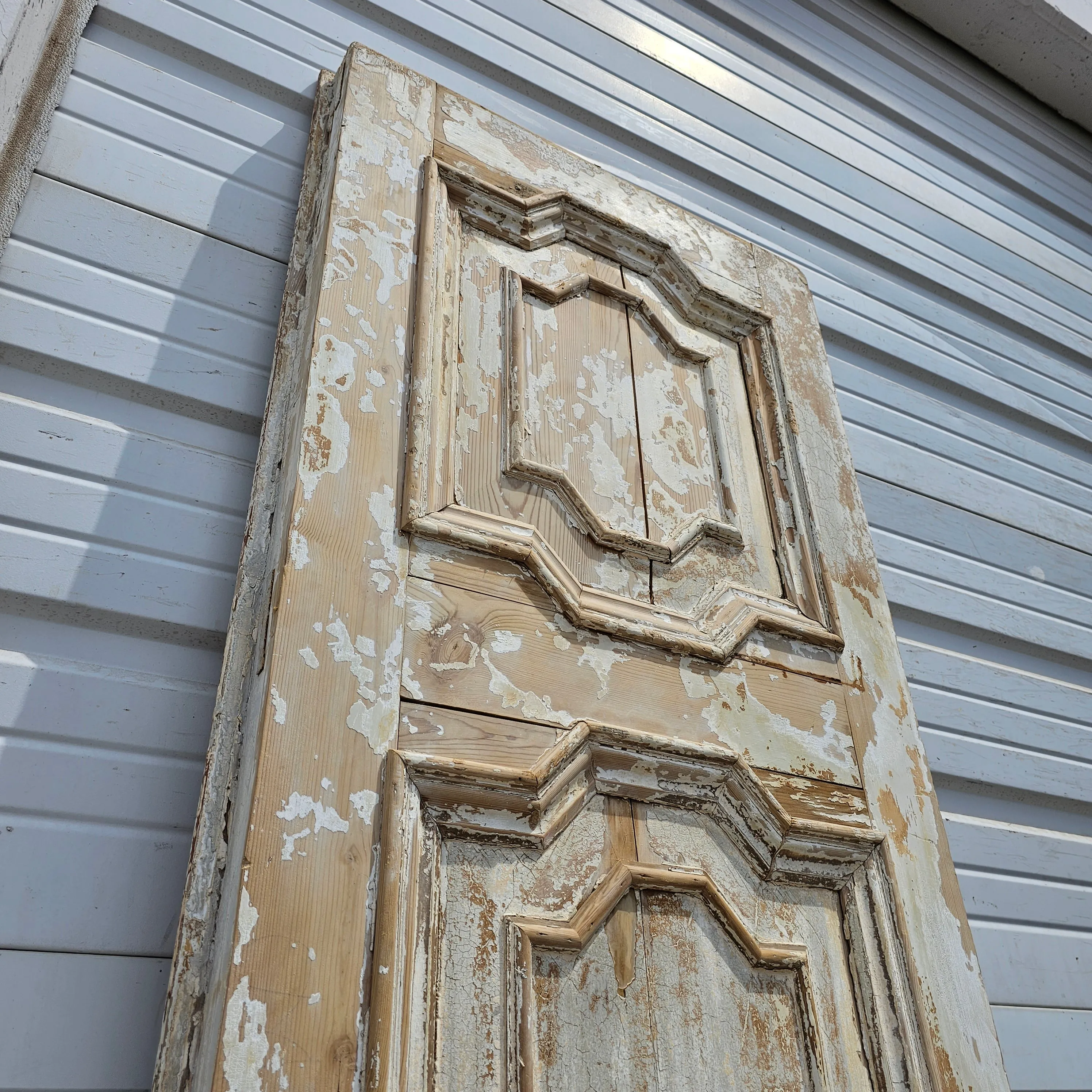 Single Ornate 3 Panel Antique Carved Door