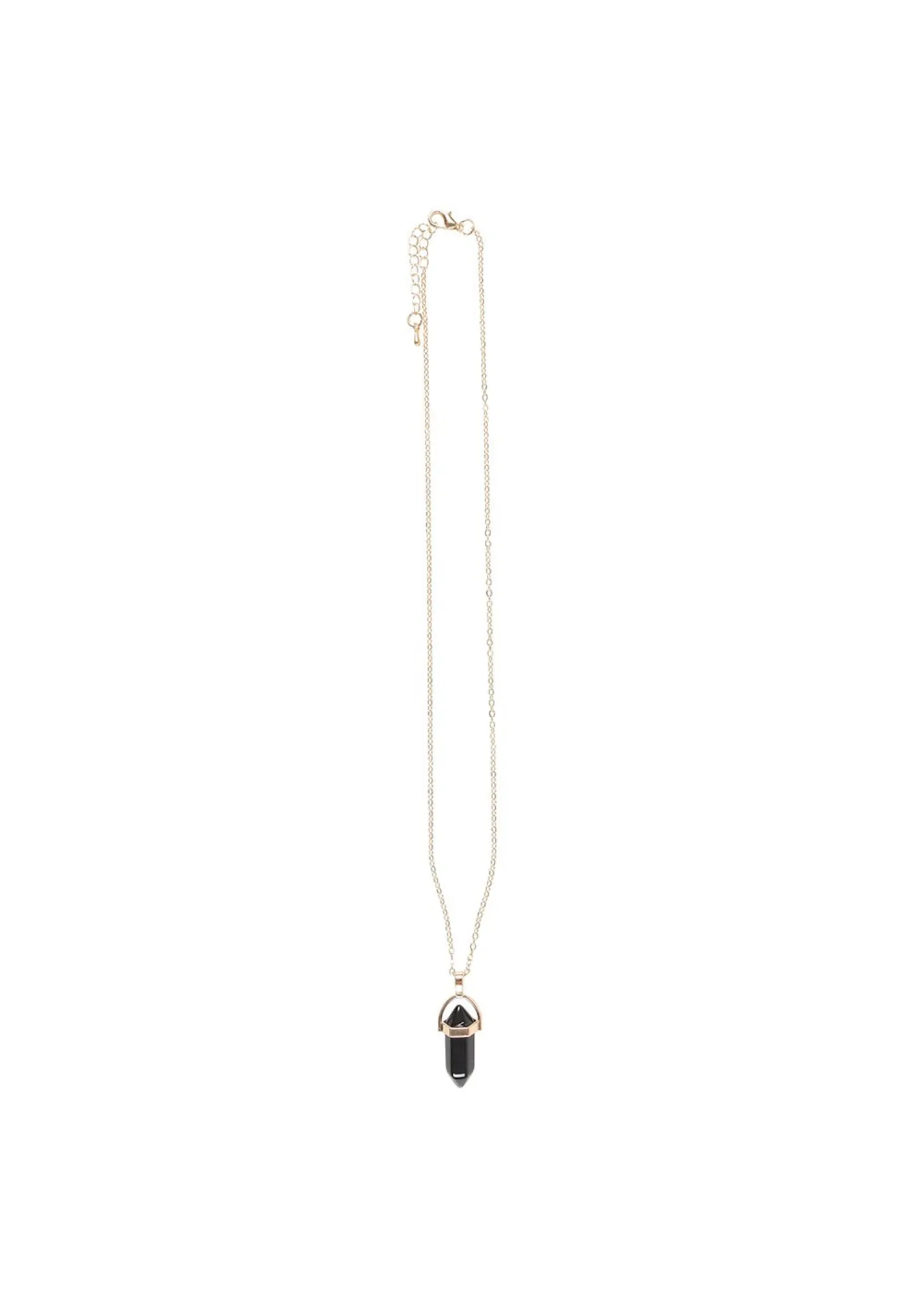Something Different - Black Obsidian Crystal Pendant Necklace