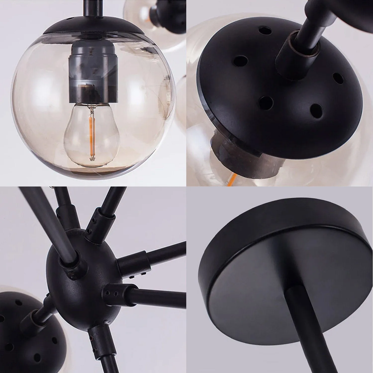 Sparta Modern Glass Chandelier