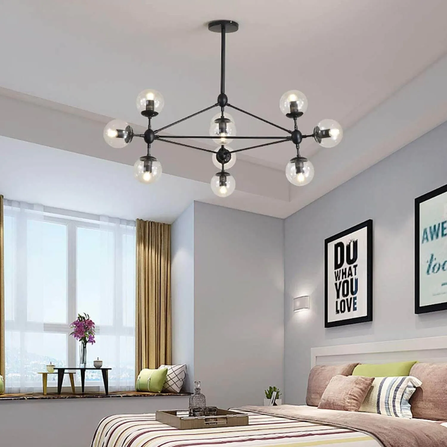 Sparta Modern Glass Chandelier