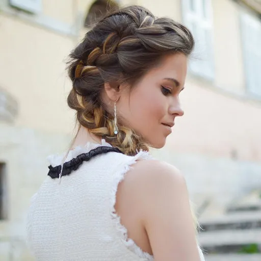 Spiral Earrings with Moonstone