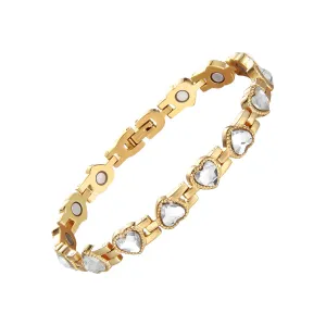 Stainless Steel Heart Magnetic Bracelets
