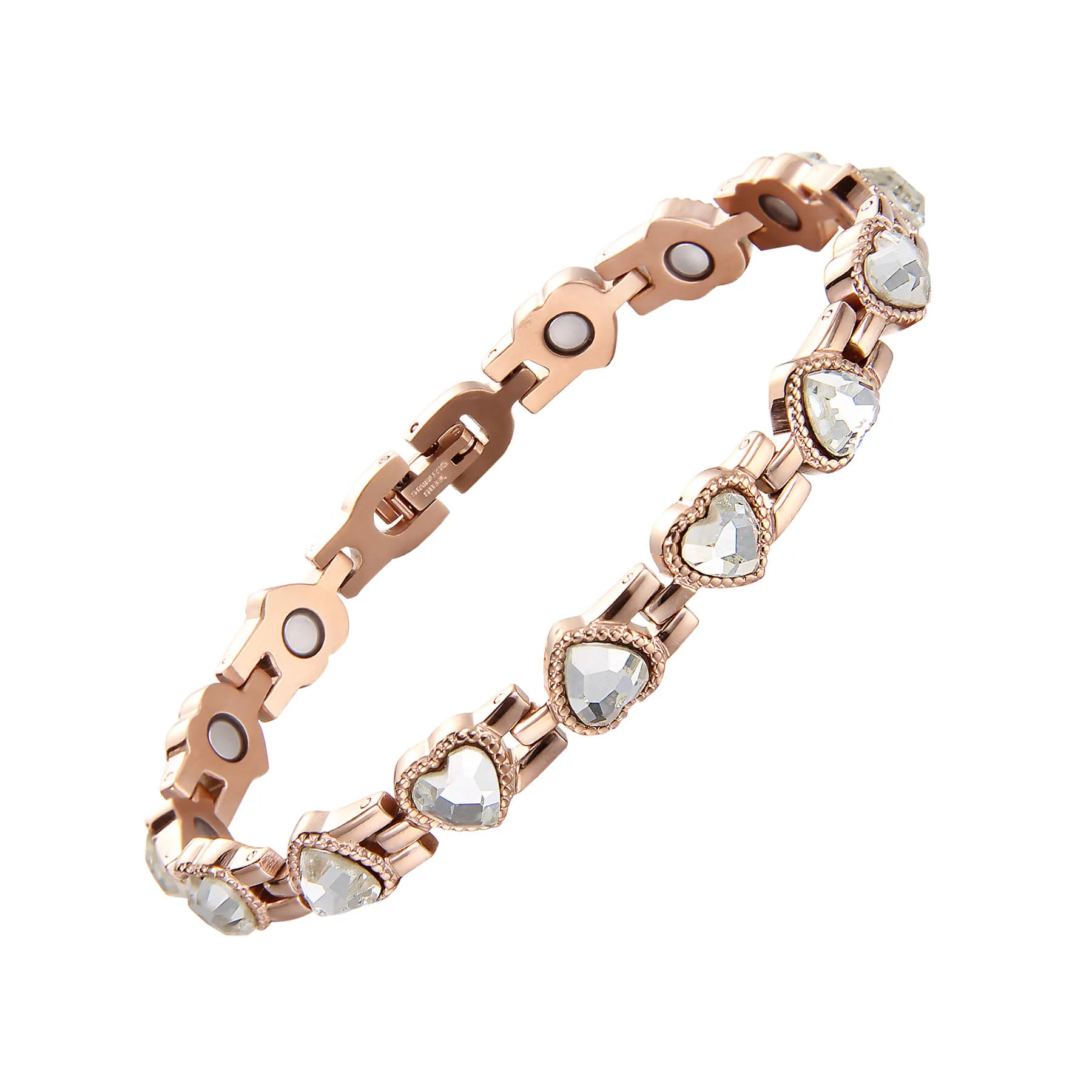Stainless Steel Heart Magnetic Bracelets