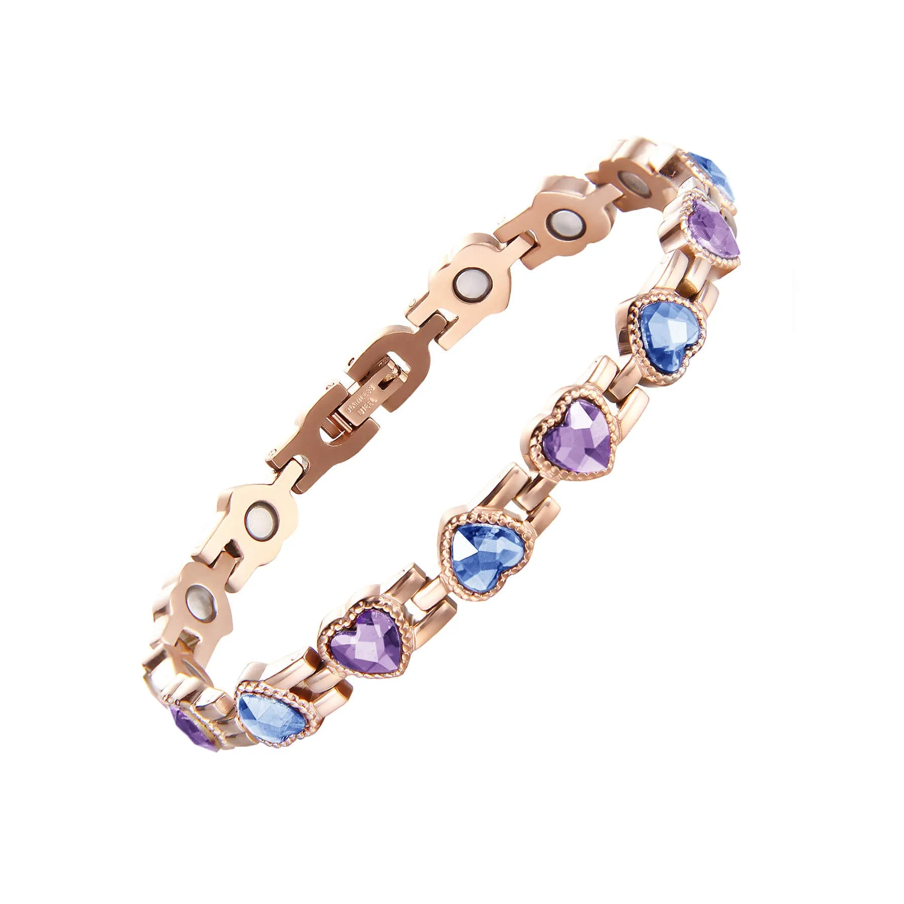 Stainless Steel Heart Magnetic Bracelets