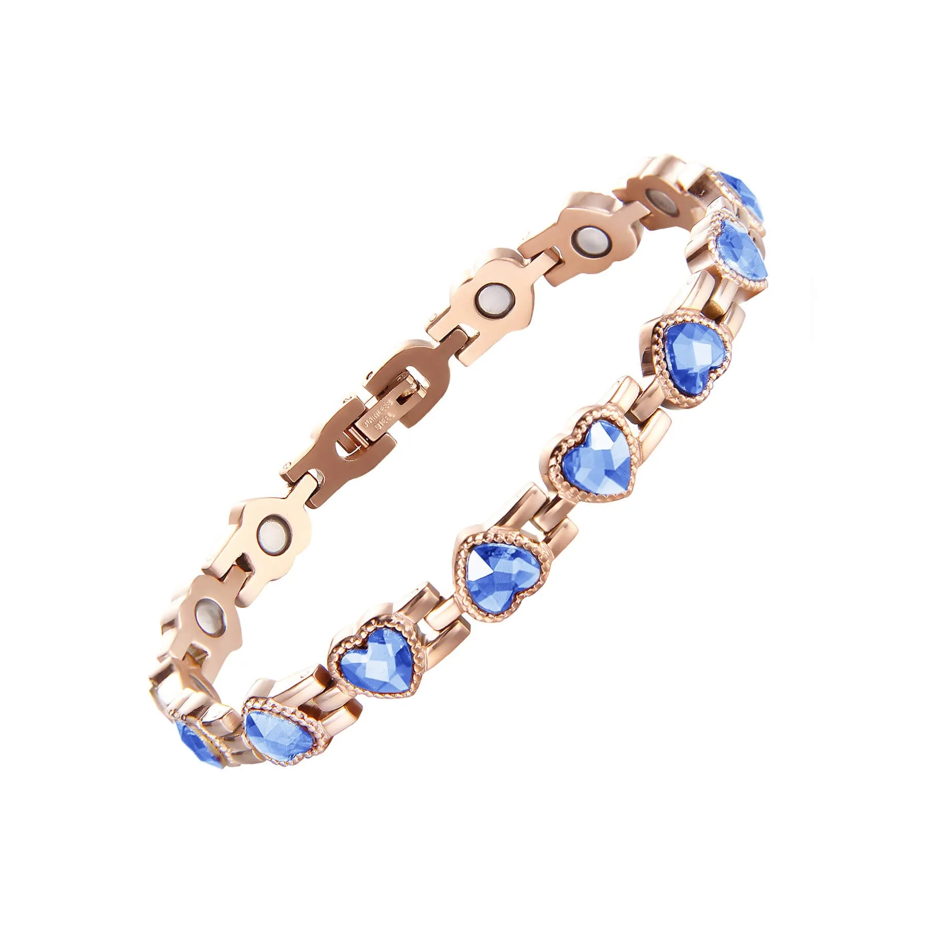 Stainless Steel Heart Magnetic Bracelets