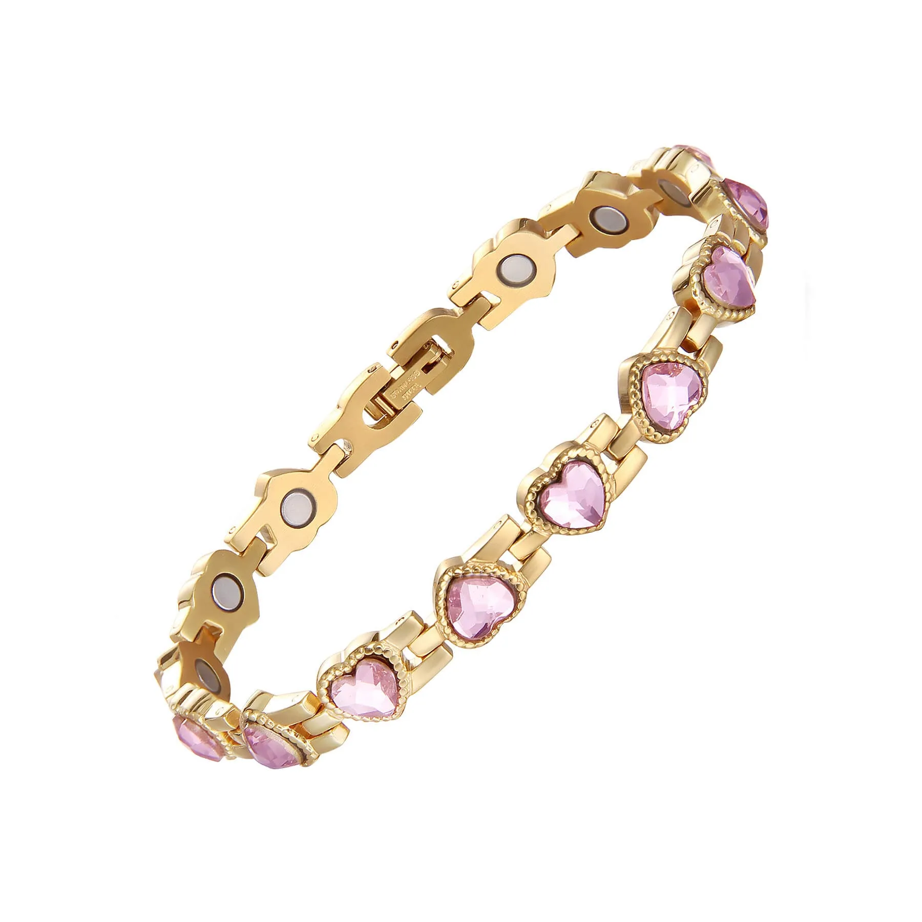 Stainless Steel Heart Magnetic Bracelets