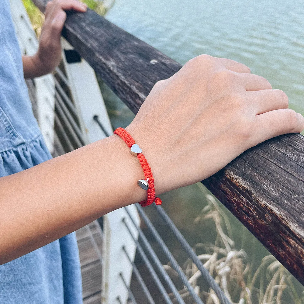 Stainless Steel Heart Vintage Hand Woven Bracelet
