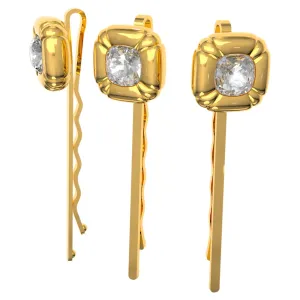Swarovski Women's Dulcis Yellow Crystal Hairpin 5616848
