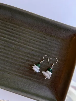 Thea Moonstone Chip hoops