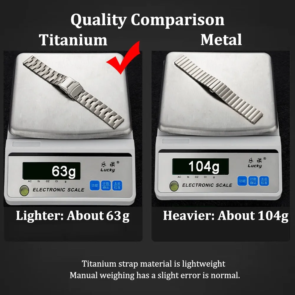 Titanium Alloy Strap For Apple Watch 8 7 Band 45mm 49mm 41mm Smartwatch Bracelet For Apple Iwatch Ultra Se 6 5 4 3 44 38 - Watchbands