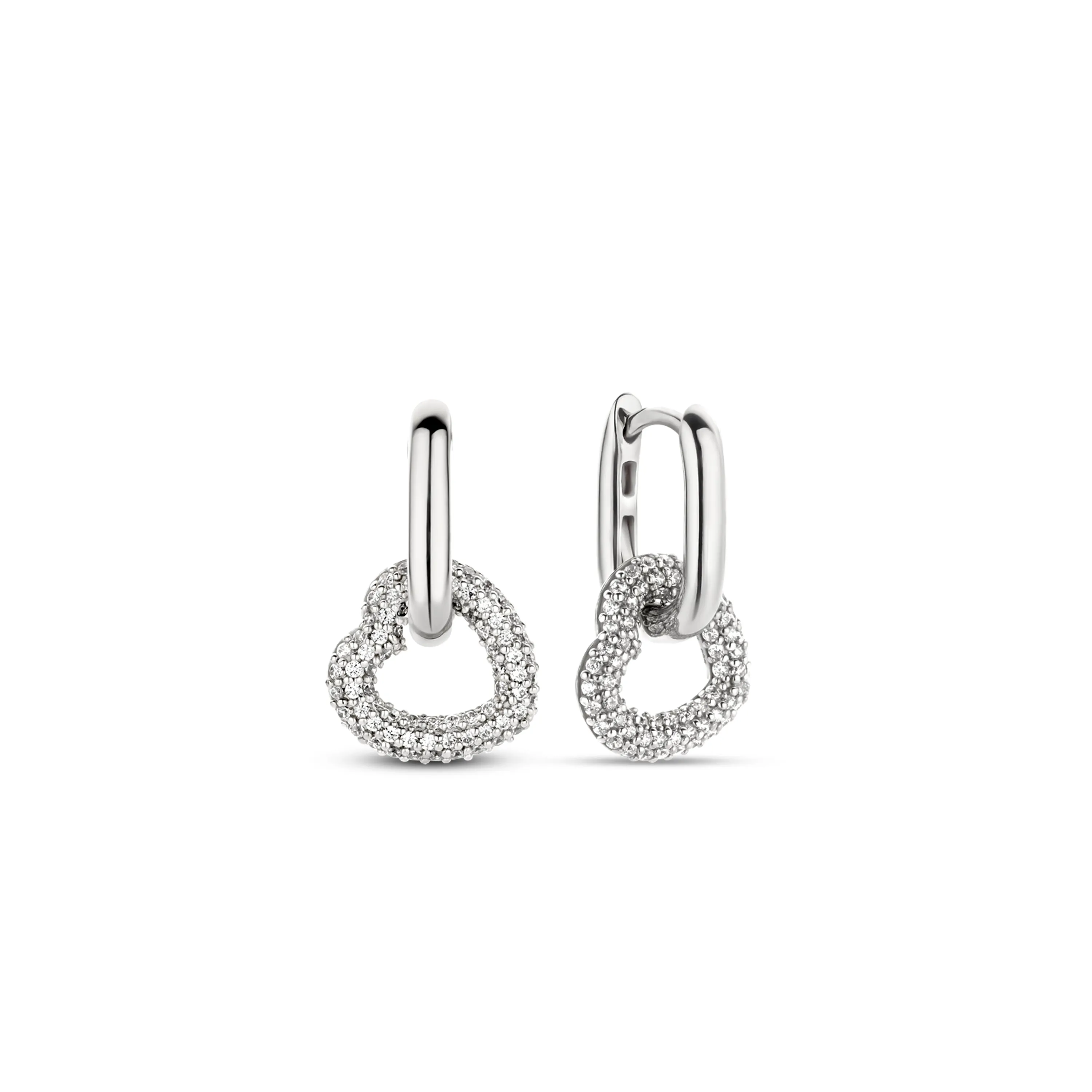 Unique Heart Charm Earrings
