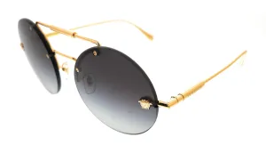 Versace 0VE2244 10028G Gold Classic Round Sunglasses