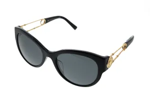Versace 0VE4389F GB1/87 Black Round Sunglasses