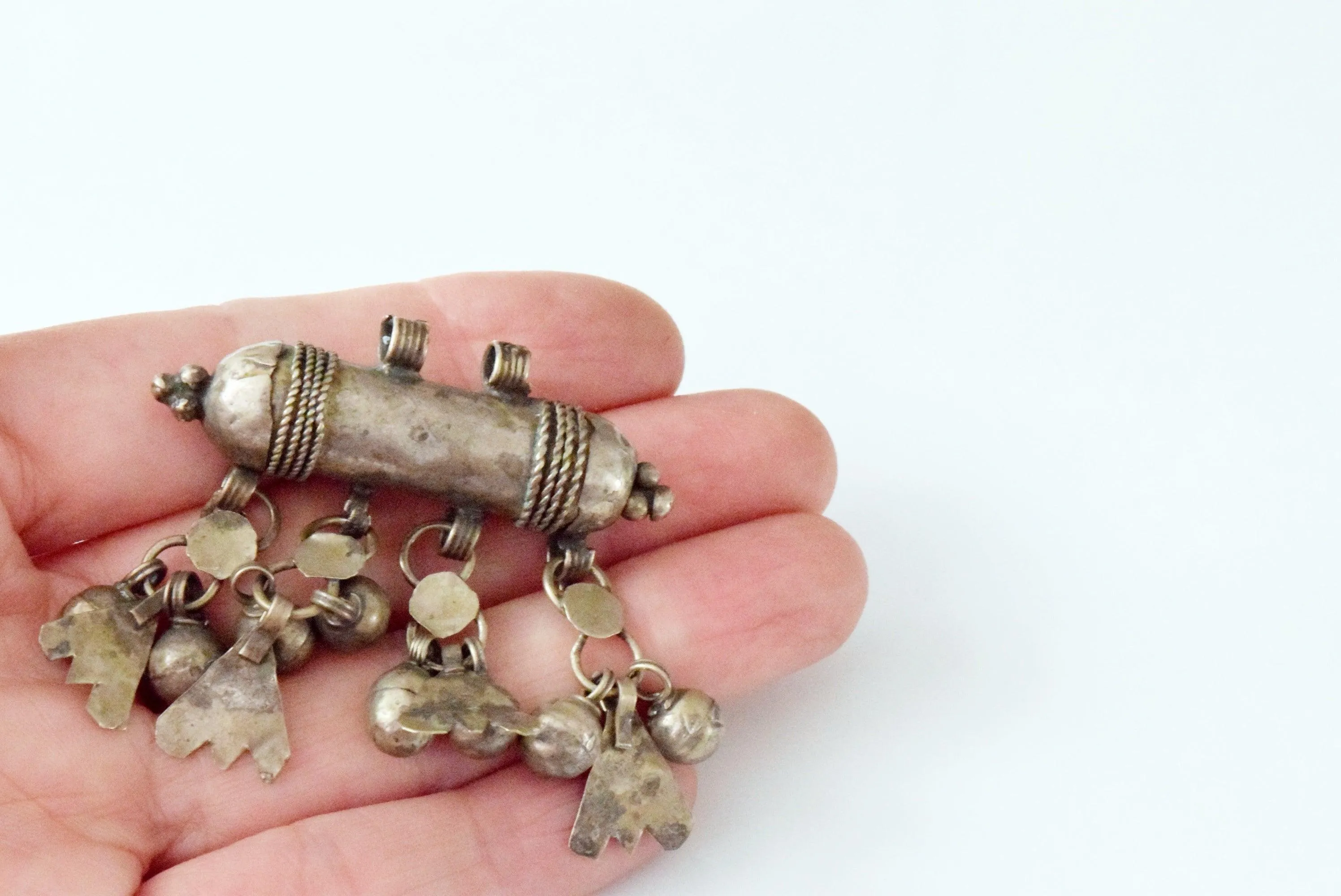 Vintage Small Silver Bedouin Pendant