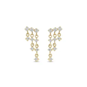 Zoë Chicco 14K Yellow Gold Waterfall Diamond Earrings